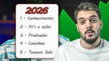 OS 5 MELHORES INVESTIMENTOS PARA 2026! para iniciantes